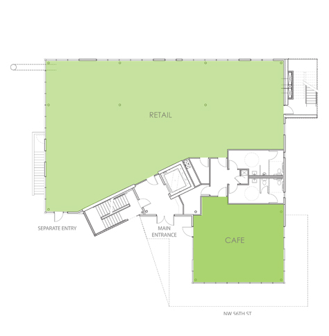 First Floor Sample Retail/Cafe