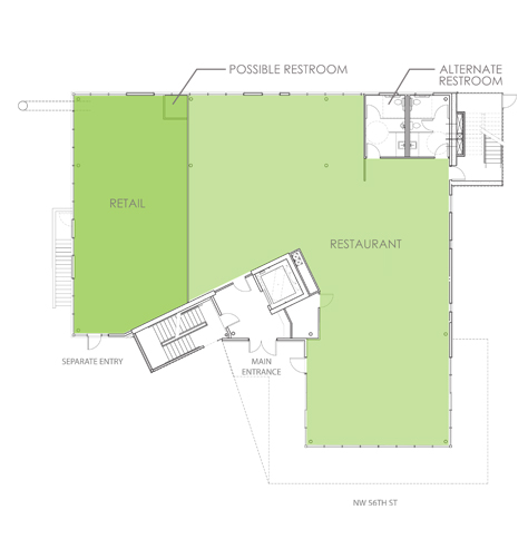 First Floor Sample Retail/Restaurant